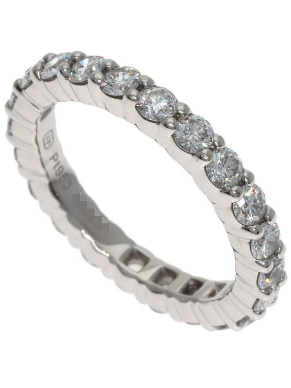 Harry Winston Round Cut Prong Set Full Diamond Ring
